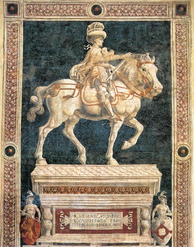 Andrea del Castagno Monument to Niccolo  da Tolentino